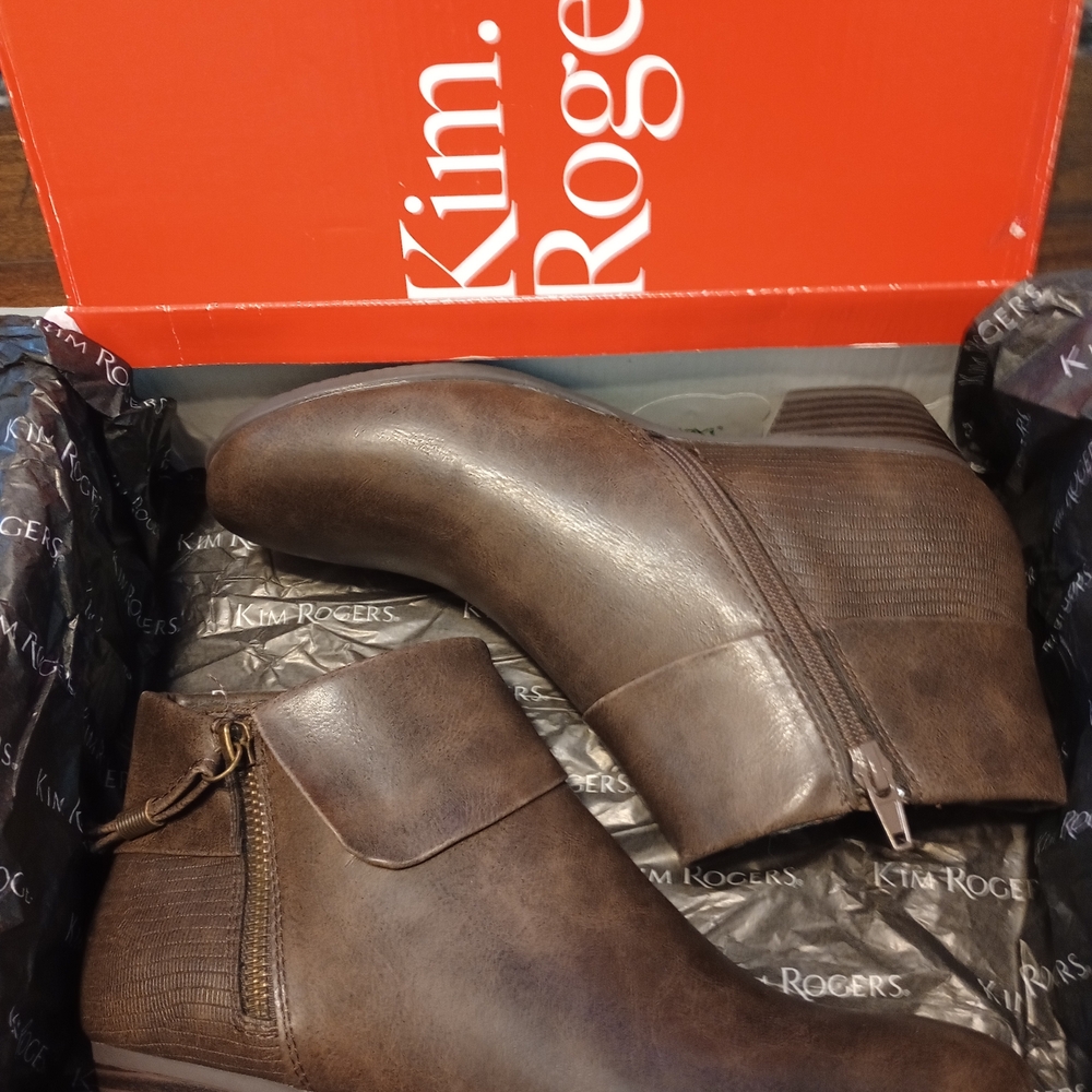 Kim Rogers Brown Ankle Boots